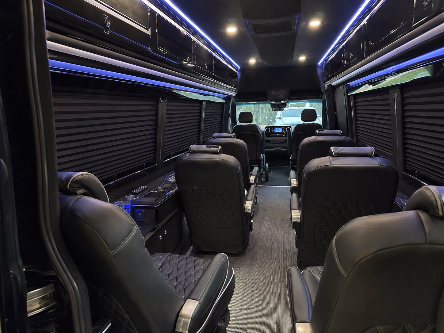 vancouver 8 passenger sprinter van inside