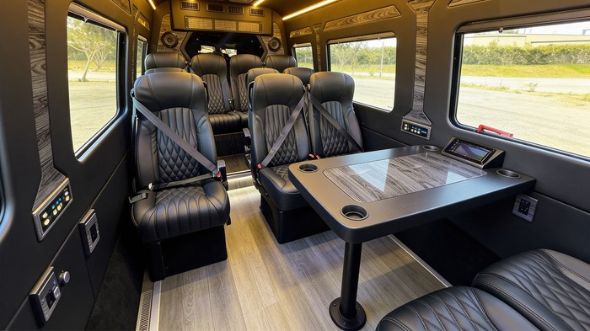 vancouver 12 passenger sprinter van interior